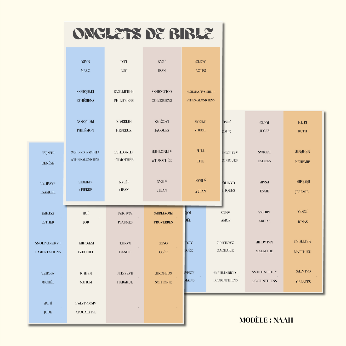 Onglet de Bible