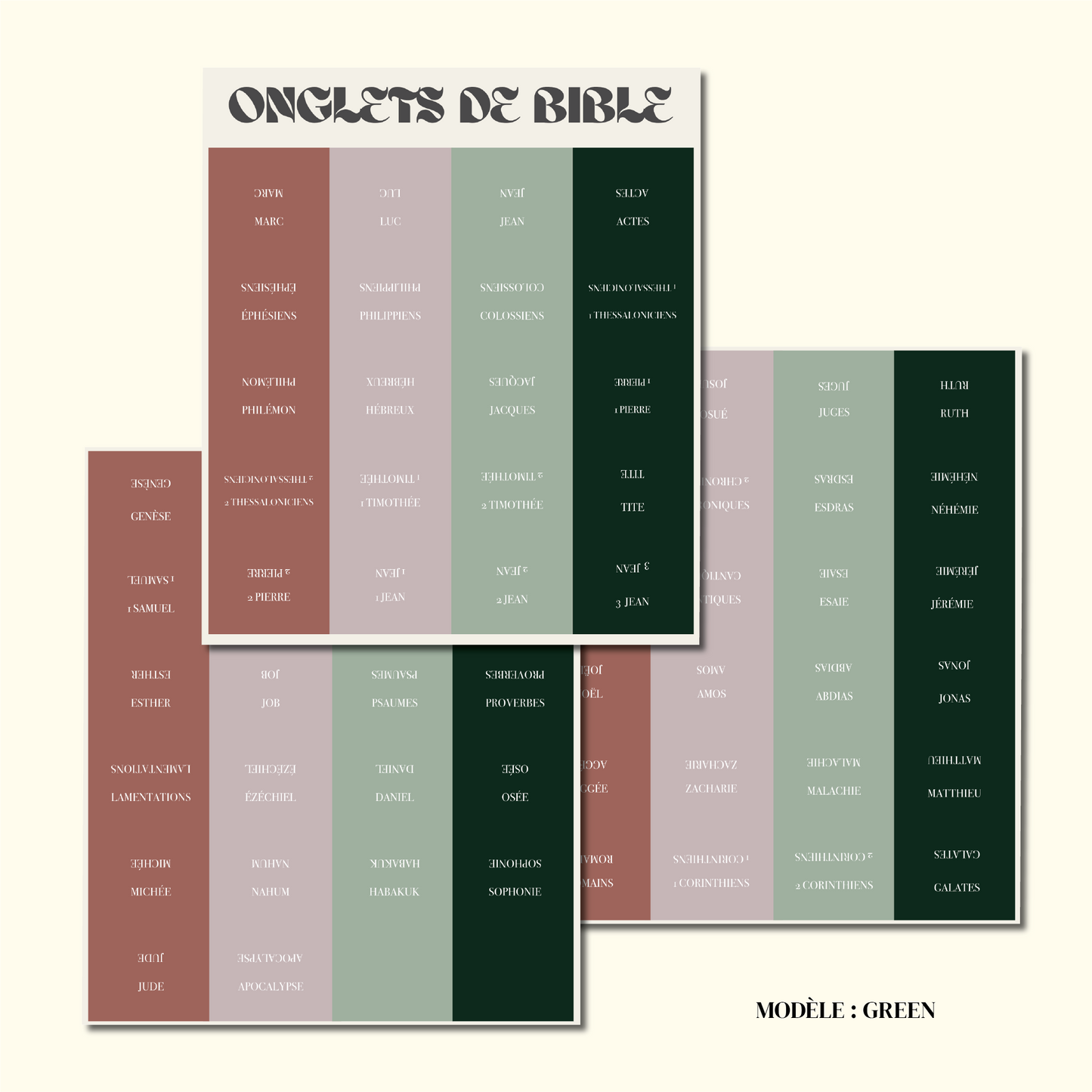 Onglet de Bible